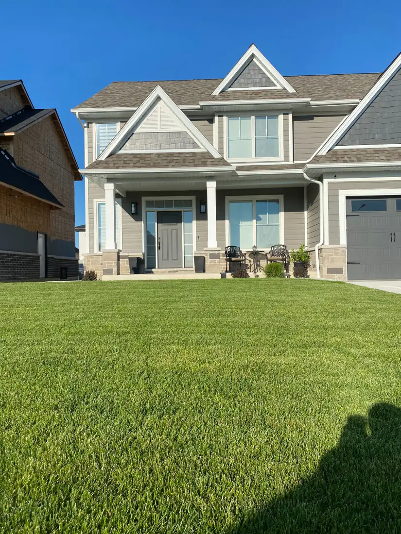 Old lawn replaced with new sod